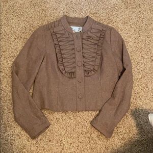 Anthropologie short blazer by Tabitha